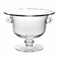 Tarifa 11 in. Mouth Blown Crystal European Made Trophy Centerpiece Fruit or Punch Bowl TA3665341